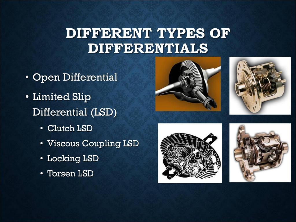 What are the different types of differentials? Updated 04/2024