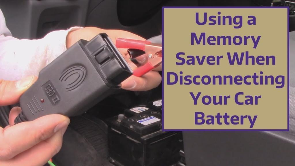 Using Battery Charger As Memory Saver