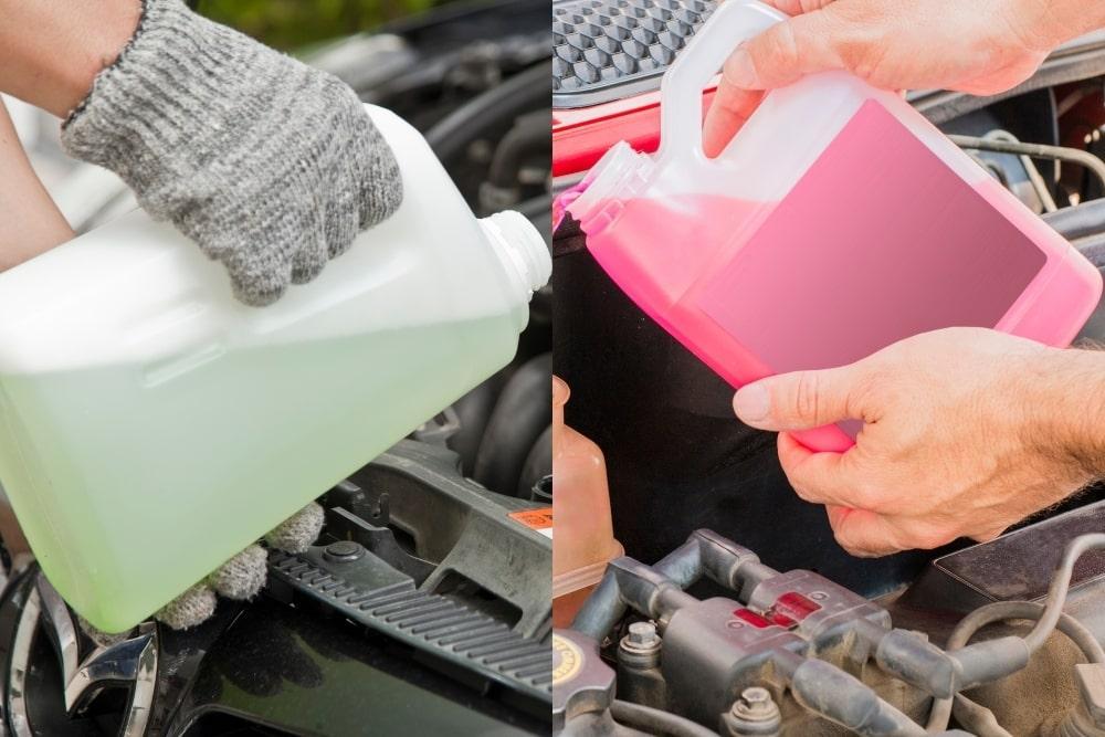 green vs pink coolant