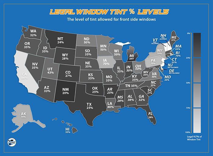 Window Tint Percentages By State-1