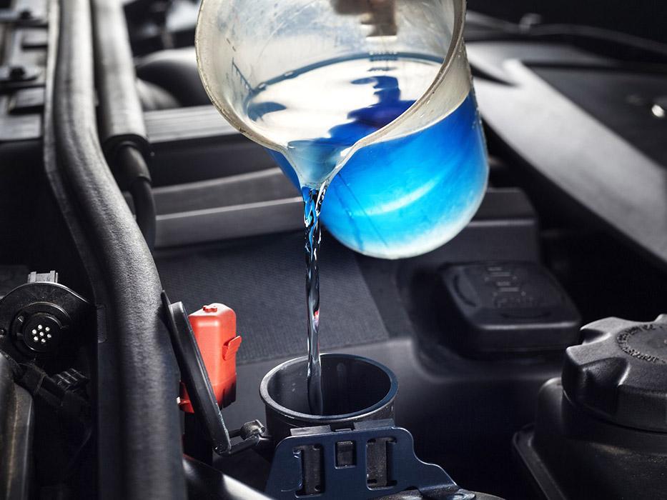 water instead of coolant-1