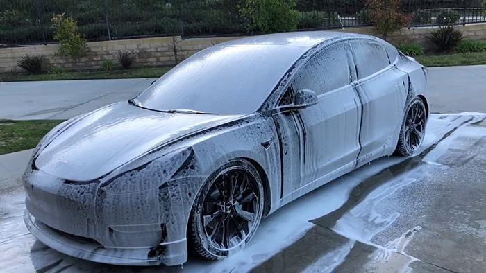 How To Wash A Tesla-2