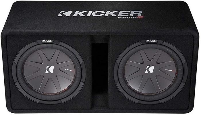 Kicker Dual 43DCWR122 12-Inch 2000W Loaded Subwoofer Enclosure
