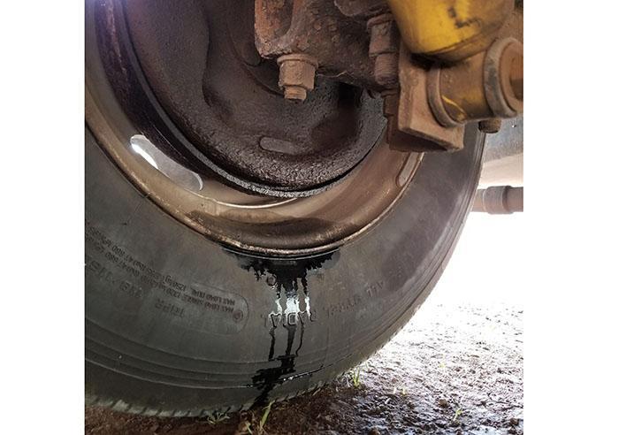 Leaking Brake Fluid