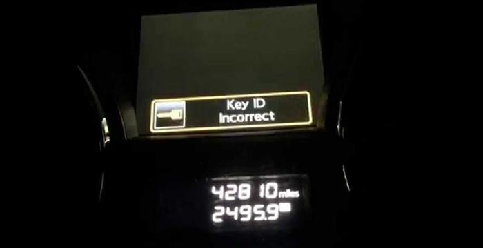 Nissan Key ID Incorrect