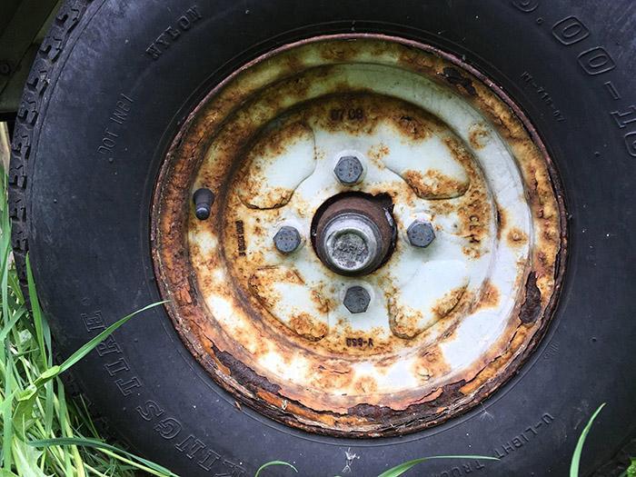 rusted wheels