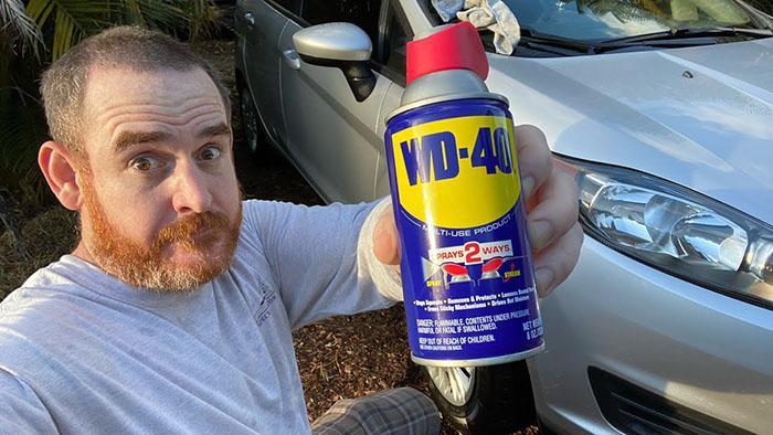 wd40 on car paint